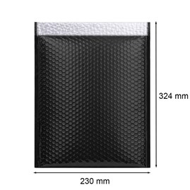 Koperta bąbelkowa metaliczna czarna G17 230x324mm