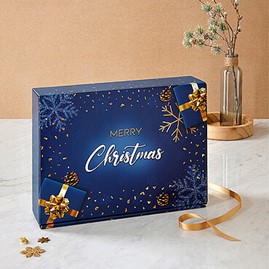 Karton świąteczny 2 wina MERRYCHRISTMAS 360x192x93