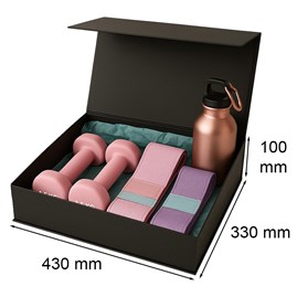 Pudełko magnetyczne 430x330x100mm Czarne