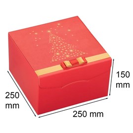 Pudełko świąteczne składane XL 250x250x150mm K-8082 GB