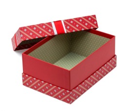 Zestaw Pudełek prostokąt 2 Tone Ribbon Red (3 szt)