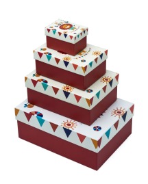 Zestaw Pudełek prostokątnych LION (4 szt.)