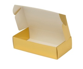 Pudełko Laminowane 200x100x50mm Złote F427