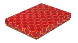 Zestaw pudełek płaskich OKTAGON CZERWONY (8szt.)