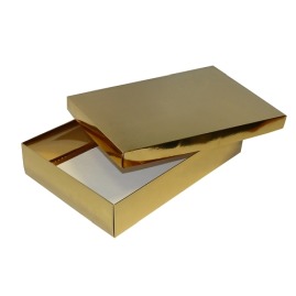 Pudełko laminowane 350x240x70mm złote