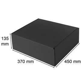 Czarny karton wykrojnikowy 450x370x135 mm – opakowanie e-commerce