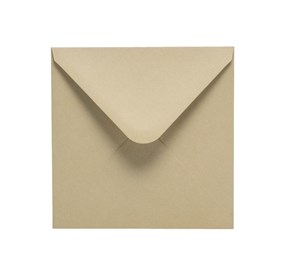 Koperty Kwadratowe K4 Beżowe 120g 10 sztuk - Na Prezent i Zaproszenia