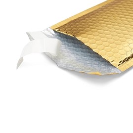Koperta bąbelkowa metaliczna złota CD 165x165mm