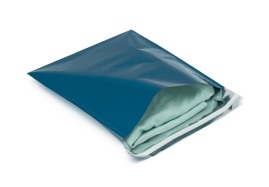 Woreczki Metalizowane 230x325+50mm Niebieskie