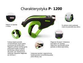 Oklejarka do taśmy pakowej Tendo Premium - Zielony