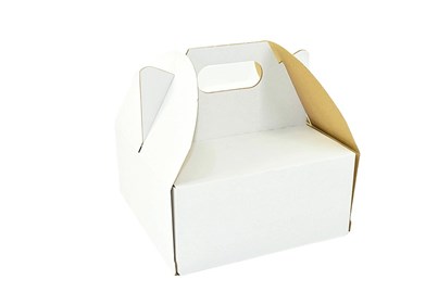 Białe pudełko tortowe 280x280x250 mm – zestaw 10 szt.