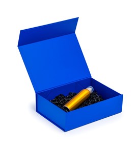 Pudełko Magnetyczne 350x250x100mm Niebieskie A4 Ozdobne na prezent