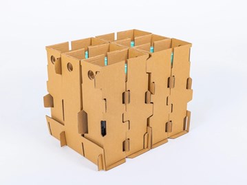 Karton klapowy 460x340x368 mm na 12 butelek