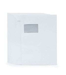 Koperty płaskie C4 HK białe z oknem