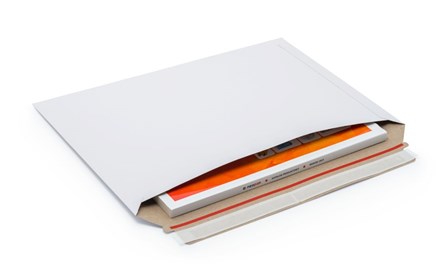 Koperty kartonowe kurierskie 250x350mm, B4, Białe, 50szt.