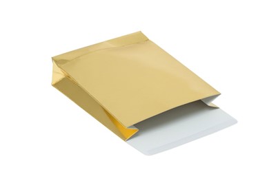 Koperta kartonowa  80x120x30mm Złota 220g 10szt