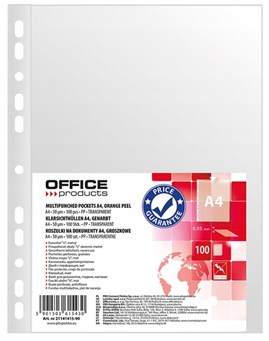 Koszulki Krystaliczne Office Product A4 30um 100sz