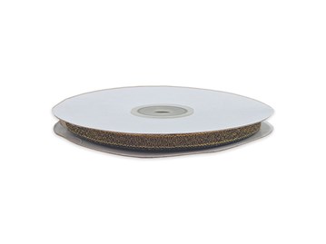 Wstążka brokatowa 6mm/32m ciemnozłota WB7004