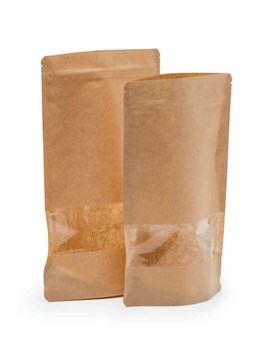 Doypack LIGHT KRAFT 1000ml Małe Okno - 25 szt.