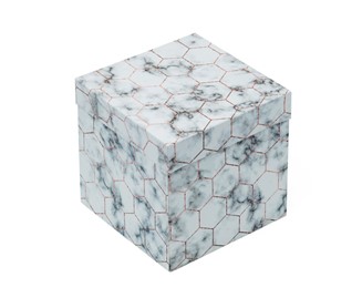 Pudełko składane z wieczkiem 11x11x11cm MARMUR