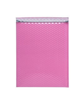 Różowe koperty metaliczne 220x265 mm z folią bąbelkową 100 sztuk