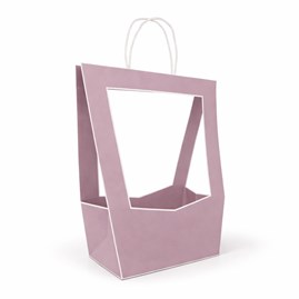 Torba prezentowa otwarta 230x140x380 mm liliowa