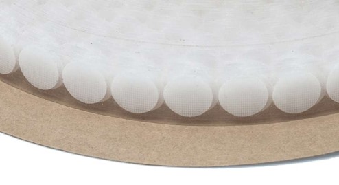 Kółka Rzepowe 10mm Biały 1800szt Haczyk+Pętelka