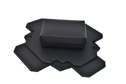 Zestaw pudełek ozdobnych S 140x100x47mm Czarne, 10 sztuk