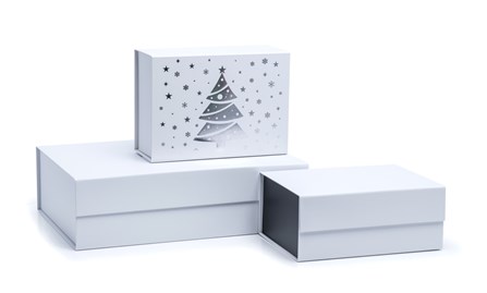 Pudełko Magnetyczne Białe 380x280x110mm (zew) L Na prezent