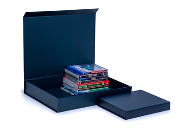 Pudełko Magnetyczne Granatowy 440x320x70mm (zew) A3 Karton Ozdobny