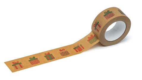Taśma Świąteczna Papierowa Prezenty 48mm/54m