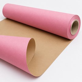 Papier do pakowania różowy kraft 79cm 50m