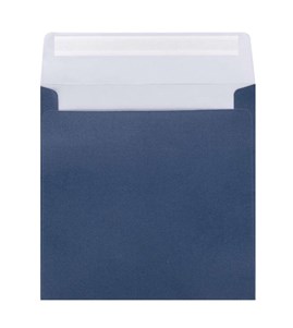 Koperty K4 kwadratowe Perłowe Granatowe 120gsm 50szt