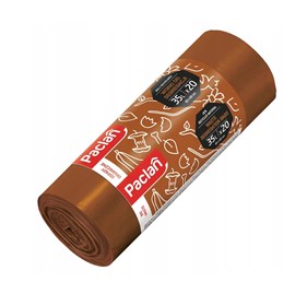 Paclan worek do segr bio odpady 35l 20 szt br.