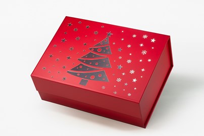 Pudełko Magnetyczne Christmas Czerwone 280x210x95mm(zew)