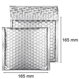 Koperta bąbelkowa metaliczna srebrna CD