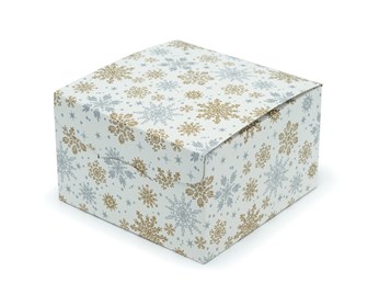 Pudełko świąteczne składane XL 250x250x150mm K-8082 SN białe