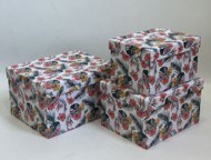 Zestaw pudełek PROSTOKĄT DŻUNGLA (3 szt)