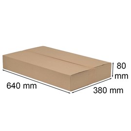 Karton klapowy 640x380x80mm (zewn.) "Paczkomaty A"