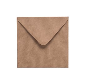 Koperty Ozdobne K4 Kraft Prążek 120g 50 sztuk - Ekologiczne Koperty