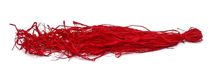 Rafia Naturalna Barwiona 50g Czerwona
