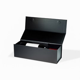 Pudełko Magnetyczne Na Wino Czarne 325x110x105mm (zew)