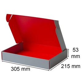 Pudełko Lakierowane 305x215x53mm Srebrno-Czer.F427