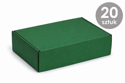 karton fasonowy zielony 330x250x100 mm 20 sztuk