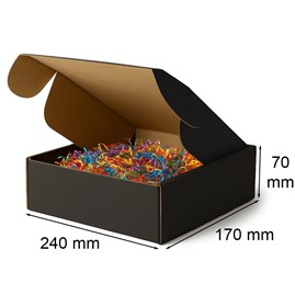 Karton Wykrojnikowy 240x170x70(zewn) Czarny
