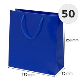 torba laminowana granatowa 170x70x250 mm 50 sztuk