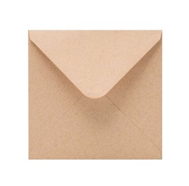 Kwadratowe koperty K4 Recyklingowo-Brązowe 120g/m² 50 sztuk