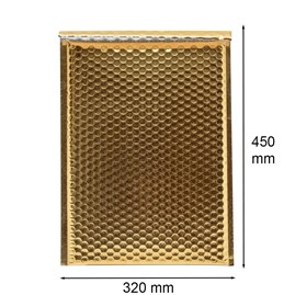 Koperta bąbelkowa metaliczna złota K20 320x450mm
