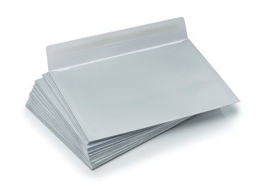 Koperty zaproszeniowe C5 HK Matowe srebrne 120gsm, 50 sztuk