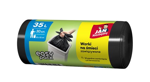 JN Worki HD Easy-pack czarne 35l 30szt.